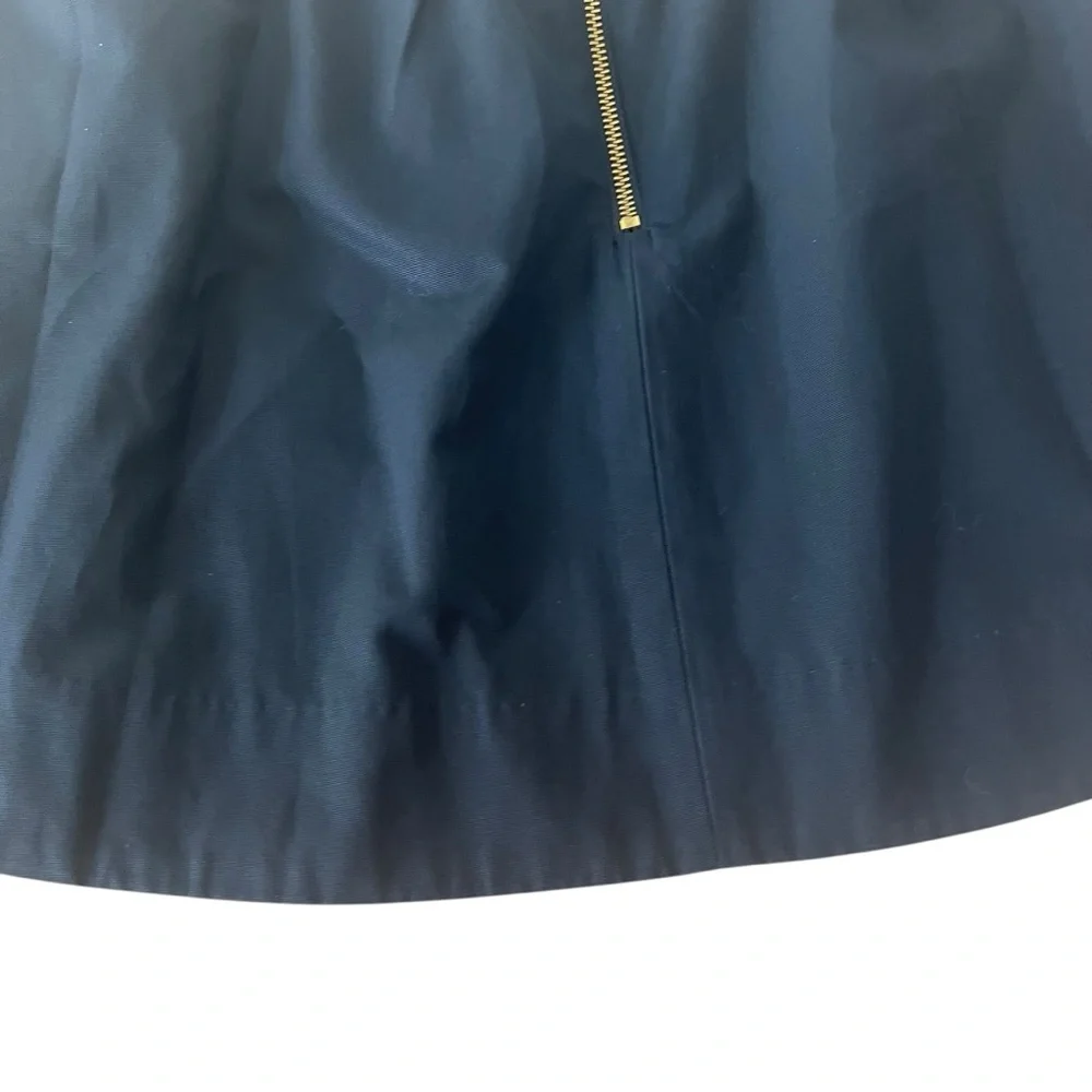 Kate Spade Girls Coreen A Line Skirt‎ Black Exposed Gold Tone Back Zipper 14 NWT